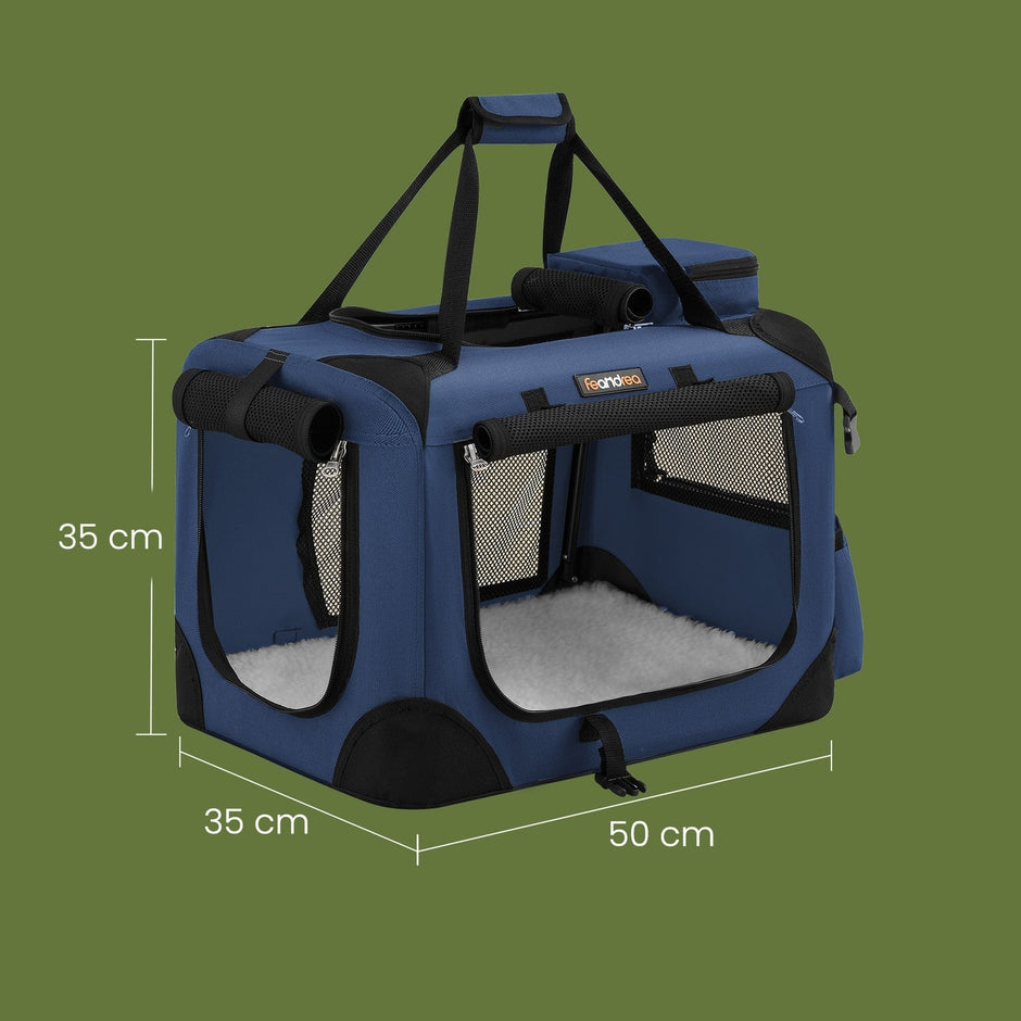 Collapsible Dog Crate – Fabric – Black – Lightweight and Portable