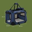Collapsible Dog Crate – Fabric – Black – Lightweight and Portable