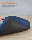Dog Sofa Bed – Fabric – Charcoal Blue and Pale Blue – Removable Reversible Cushion
