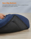 Dog Sofa Bed – Soft Fabric – Pale Blue – Washable with Removable Reversible Cushion