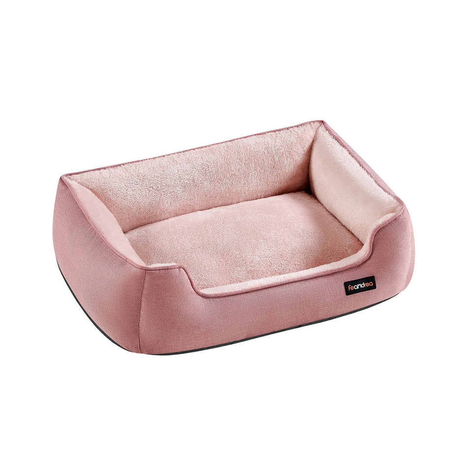 Dog Sofa Bed – Soft Fabric – Jelly Pink – Washable with Removable Cushion