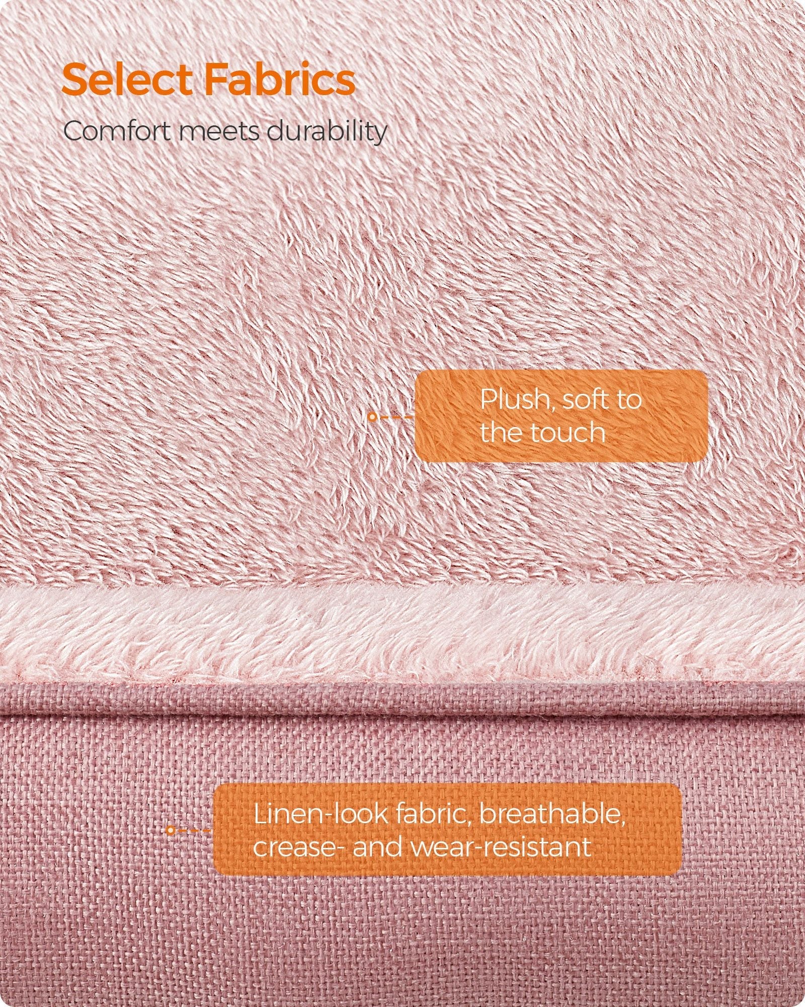 Dog Sofa Bed – Soft Fabric – Jelly Pink – Washable with Removable Cushion