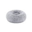 Round Dog and Cat Bed – Soft Plush – Dove Grey – 50 cm