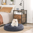 Dog Bed Cushion – Soft Plush – Grey – 50 cm