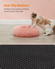 Fluffy Dog Bed – Plush – Pink – 50 cm Wide with Removable Cover