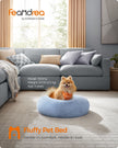 Dog Bed – Soft Plush – Pale Blue – 60 cm Diameter