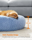 Dog Bed – Soft Plush – Pale Blue – 60 cm Diameter