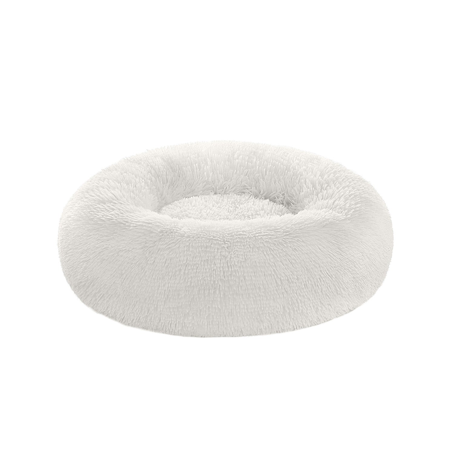Dog Bed – Soft Plush – Cloud White – Fluffy Design