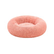 Dog Bed – Plush – Pink – Calming Fluffy Design with Removable Cover