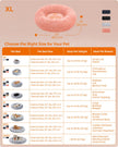 Dog Bed – Plush – Pink – Calming Fluffy Design with Removable Cover
