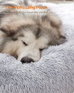 Dog Bed – Plush – Grey Ombré – Soft Surface, 140 cm