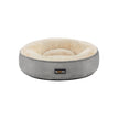 Dog Bed – Fabric – Dark Grey – Donut Shape with Removable Cushion