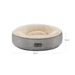 Dog Bed – Fabric – Dark Grey – Donut Shape with Removable Cushion