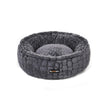 Small Plush Pet Bed – White – Comfortable Round Design, 58.5 cm Diameter
