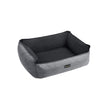 Large Reversible Washable Dog Bed – Fabric – Gray and Dark Gray – Premium Comfort