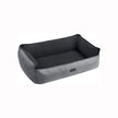 Medium-Size Washable Dog Bed – Reversible Fabric – Grey and Dark Grey – Premium Comfort