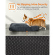 Dog Bed – Fluffy Fabric – Dark Grey – Machine Washable, Multipurpose 95 x 60 cm