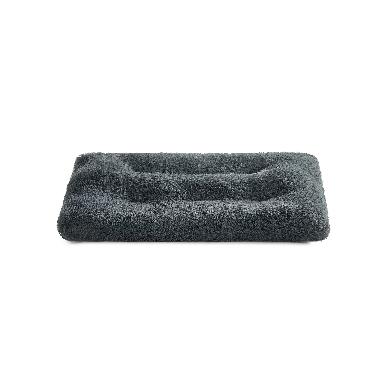 Dog Bed – Fluffy Mattress – Dark Grey – Machine Washable, Multipurpose, 110 x 73 cm