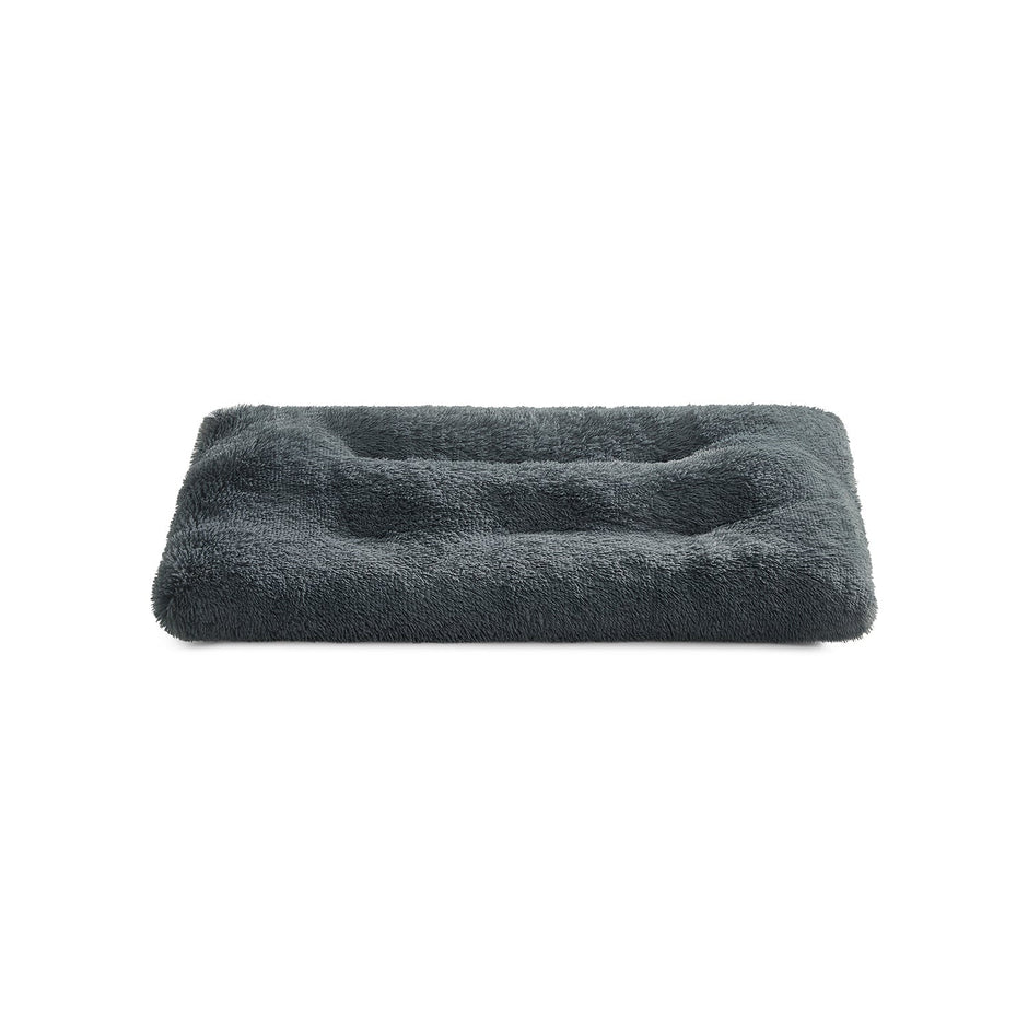 Dog Bed – Fluffy Mattress – Dark Grey – Machine Washable, Multipurpose, 110 x 73 cm