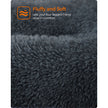 Dog Bed – Fluffy Mattress – Dark Grey – Machine Washable, Multipurpose, 110 x 73 cm