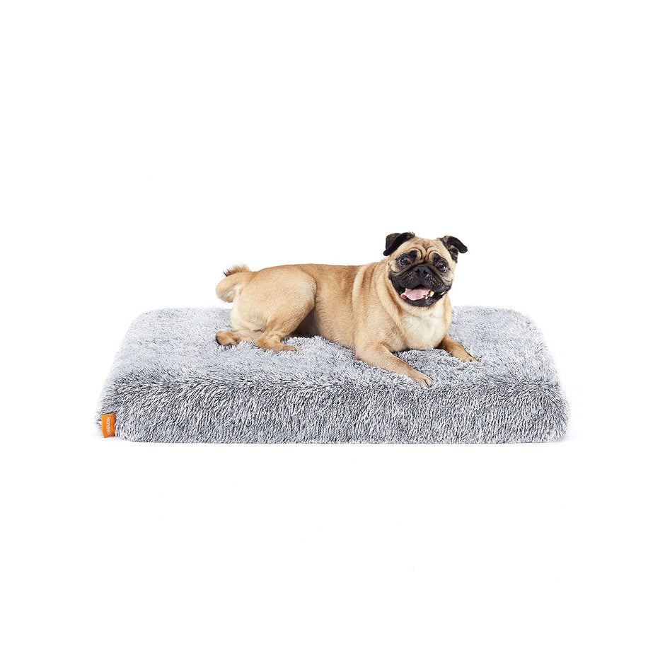 Dog Bed – Egg Crate Foam – Grey Ombré – Removable Washable Cover 80 x 50 x 8 cm
