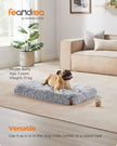 Dog Bed – Egg Crate Foam – Grey Ombré – Removable Washable Cover 80 x 50 x 8 cm