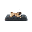 Dog Bed – Egg Crate Foam – Dark Grey – Removable Washable Cover, 80 x 50 x 8 cm
