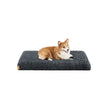 Dog Bed – Egg Crate Foam – Dark Grey – Removable Washable Cover 95 x 60 x 8 cm