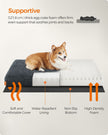 Dog Bed – Egg Crate Foam – Dark Grey – Removable Washable Cover 95 x 60 x 8 cm