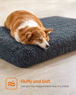 Dog Bed – Egg Crate Foam – Dark Grey – Removable Washable Cover 95 x 60 x 8 cm