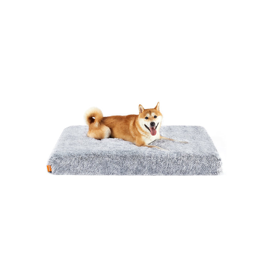 Dog Bed – Egg Crate Foam – Grey Ombré – Removable Washable Cover