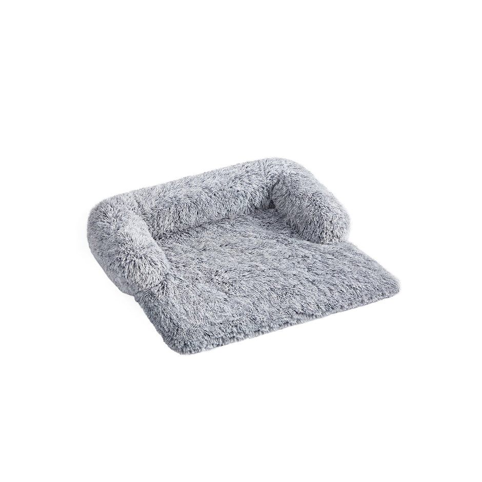 Dog Sofa Bed – Fabric – Grey Ombré – Calming Design for Large Dogs