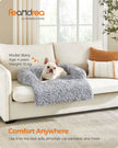 Dog Sofa Bed – Fabric – Grey Ombré – Calming Design for Large Dogs