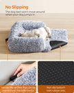 Dog Sofa Bed – Fabric – Grey Ombré – Calming Design for Large Dogs