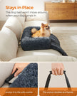 Dog Sofa Bed – Plush Fabric – Dark Grey – Calming Design for Large Dogs