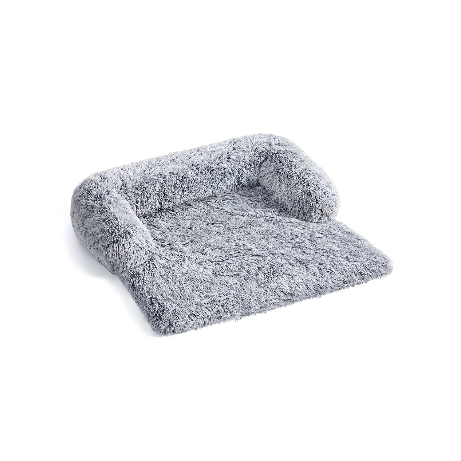 Dog Sofa Bed – Plush Fabric – Grey Ombré – Calming XXL Design