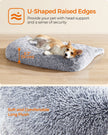 Dog Sofa Bed – Plush Fabric – Grey Ombré – Calming XXL Design