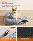 Dog Sofa Bed – Plush Fabric – Grey Ombré – Calming XXL Design