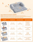 Dog Sofa Bed – Plush Fabric – Grey Ombré – Calming XXL Design