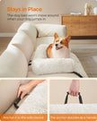 Dog Sofa Bed – Fabric – Cloud White – Calming Design for Medium Dogs