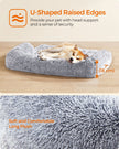 Dog Sofa Bed – Fabric – Grey Ombré – XXL, Calming Design
