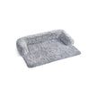 Dog Sofa Bed – Fabric – Grey – Calming Design for Large Dogs, XXL Size