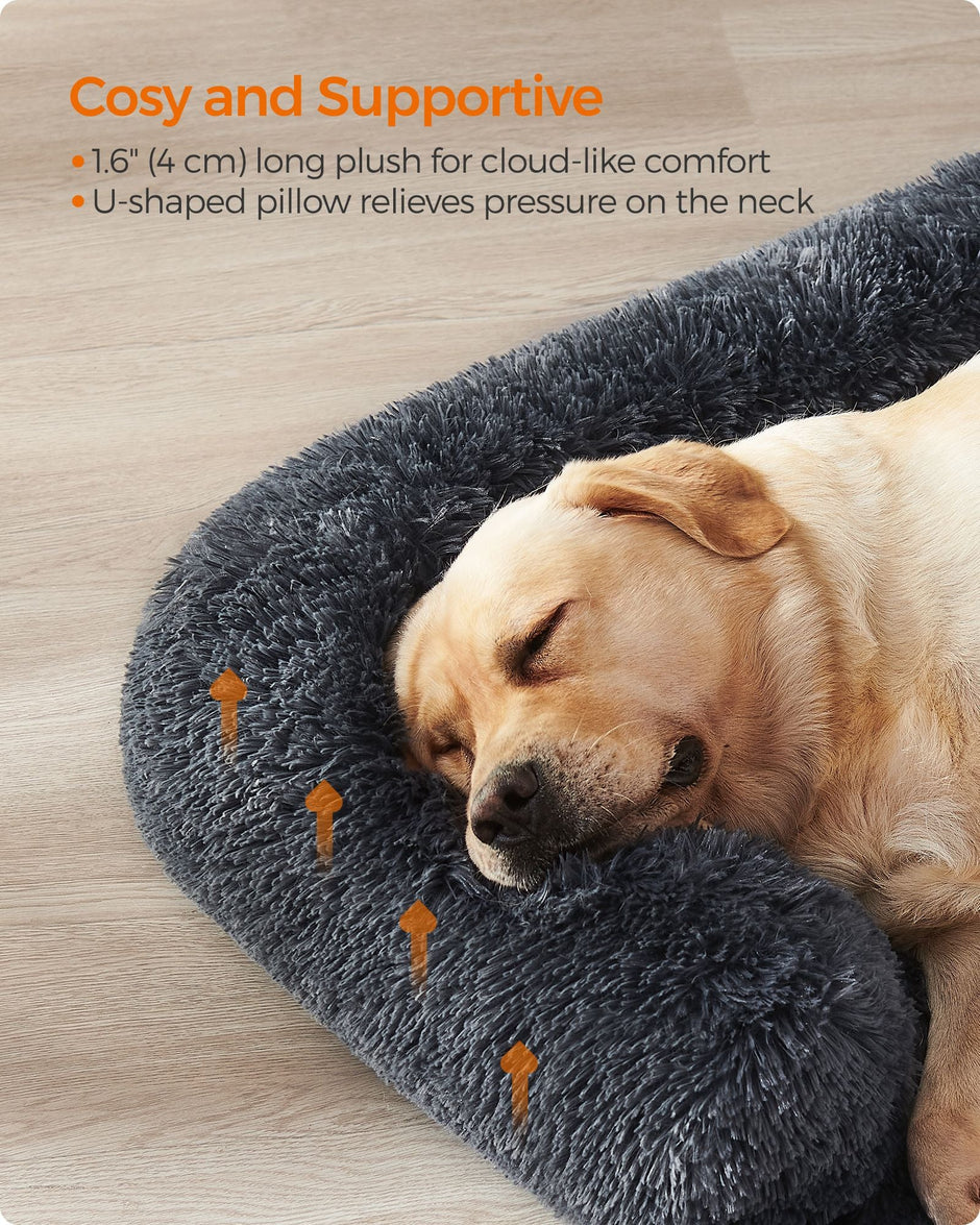 Dog Sofa Bed – Fabric – Dark Grey – XXL Size for Large Dogs