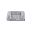 Dog Bed – Egg Crate Foam – Soft Grey – Removable Washable Cover