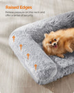 Dog Bed – Egg Crate Foam – Soft Grey – Removable Washable Cover