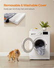 Dog Bed – Egg Crate Foam – Soft Grey – Removable Washable Cover
