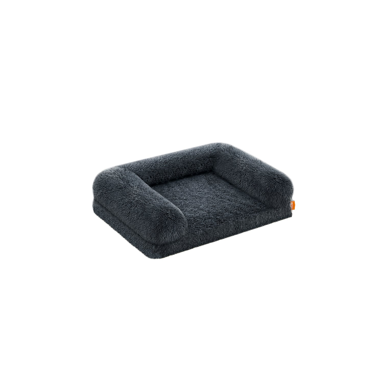 Medium Dog Bed – Egg Crate Foam – Dark Grey – Removable Washable Cover