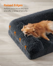 Medium Dog Bed – Egg Crate Foam – Dark Grey – Removable Washable Cover