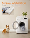 Dog Bed – Egg Crate Foam – Soft Grey – Removable Washable Cover