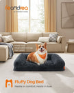 Large Dog Sofa Bed – Egg Crate Foam – Dark Grey – Removable Washable Cover